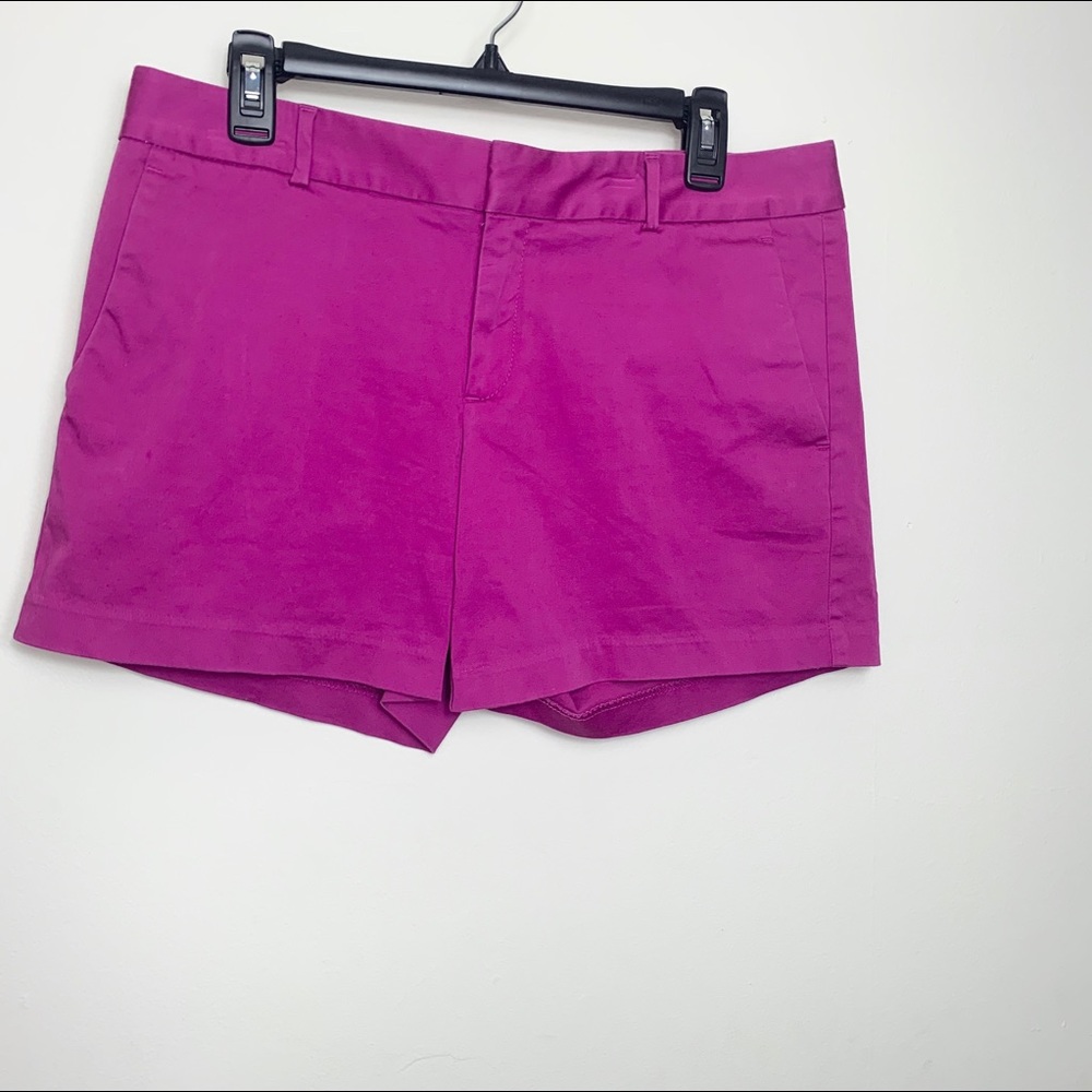 Banana Republic Hampton Sateen Shorts Berry Size 8